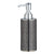 Nuria Ceramic Soap Dispenser Silver Anthracite - BATHROOM - Soap Dispensers and Trays - Soko and Co