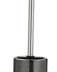 Nuria Ceramic Toilet Brush Silver Anthracite - BATHROOM - Toilet Brushes - Soko and Co