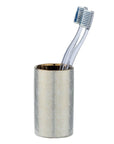 Nuria Ceramic Toothbrush Tumbler White Gold - BATHROOM - Toothbrush Holders - Soko and Co