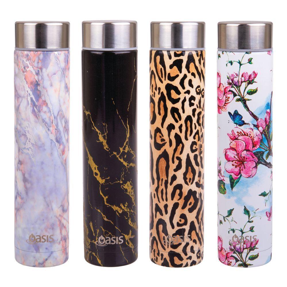 Oasis 250ml Skinny Mini Pattern Insulated Water Bottle Patterns - LIFESTYLE - Water Bottles - Soko and Co