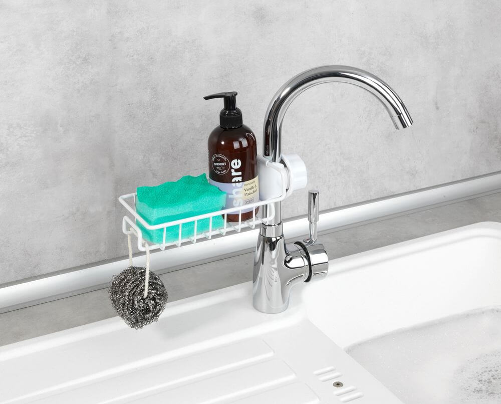 On Tap Sponge Caddy White - KITCHEN - Sink - Soko and Co