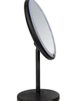 Onno 5x LED Pedestal Makeup Mirror Matte Black - BATHROOM - Mirrors - Soko and Co