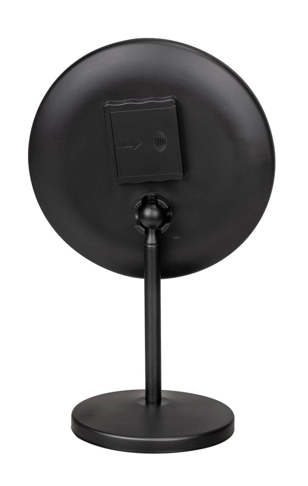 Onno 5x LED Pedestal Makeup Mirror Matte Black - BATHROOM - Mirrors - Soko and Co