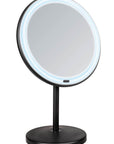 Onno 5x LED Pedestal Makeup Mirror Matte Black - BATHROOM - Mirrors - Soko and Co