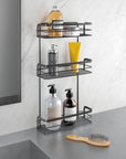 Origin 3 Tier Rectangular Shower Caddy & Shelf Matte Black - BATHROOM - Shower Caddies - Soko and Co