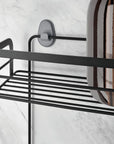 Origin 3 Tier Rectangular Shower Caddy & Shelf Matte Black - BATHROOM - Shower Caddies - Soko and Co