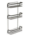 Origin 3 Tier Rectangular Shower Caddy & Shelf Matte Black - BATHROOM - Shower Caddies - Soko and Co