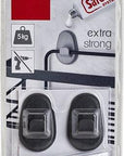 Origin Safe-Fix Adhesive Hooks 2 Pack Matte Black - BATHROOM - Shower Caddies - Soko and Co