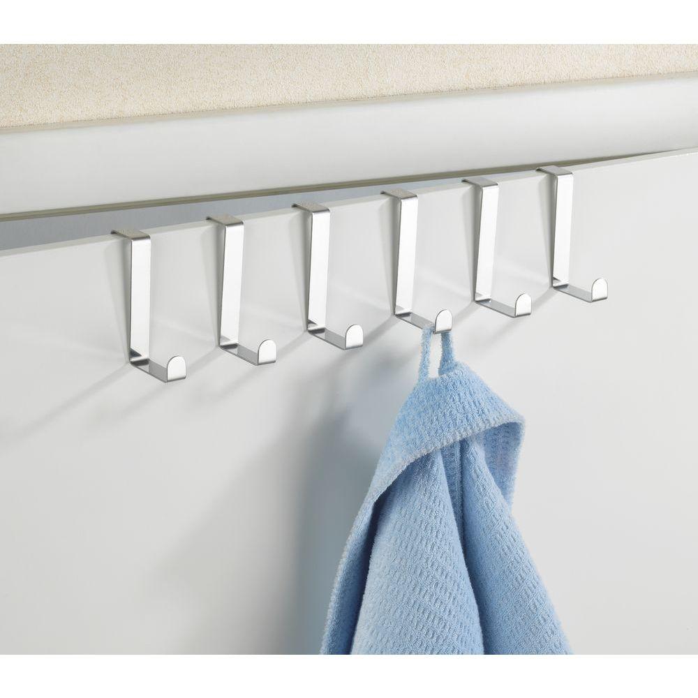 Over Door Hooks 6 Pack Stainless Steel - WARDROBE - Over the Door Hooks - Soko and Co