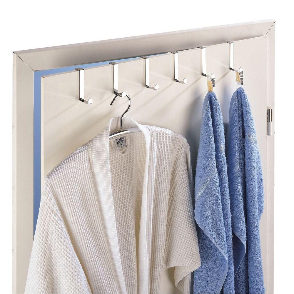 Over Door Hooks 6 Pack Stainless Steel - WARDROBE - Over the Door Hooks - Soko and Co