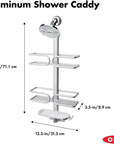 OXO 3 Tier Aluminium Shower Caddy - BATHROOM - Shower Caddies - Soko and Co