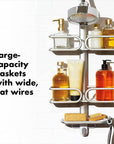 OXO 3 Tier Aluminium Shower Caddy - BATHROOM - Shower Caddies - Soko and Co