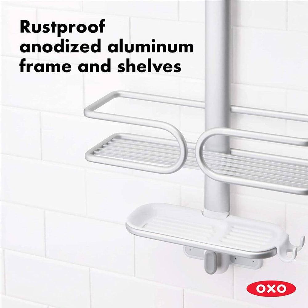 OXO 3 Tier Aluminium Shower Caddy - BATHROOM - Shower Caddies - Soko and Co