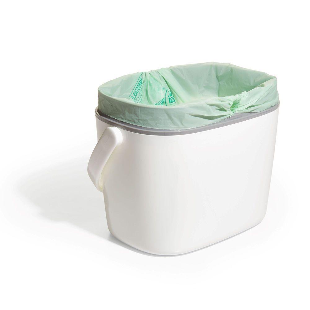 OXO 6.5L Easy-Clean Kitchen Compost Bin White - KITCHEN - Bench - Soko and Co