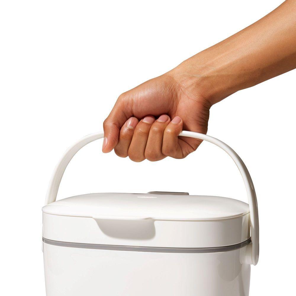 OXO 6.5L Easy-Clean Kitchen Compost Bin White - KITCHEN - Bench - Soko and Co