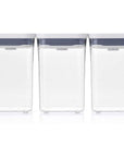 OXO Pop 2.0 3 Piece Square Pantry Container Set - KITCHEN - Food Containers - Soko and Co