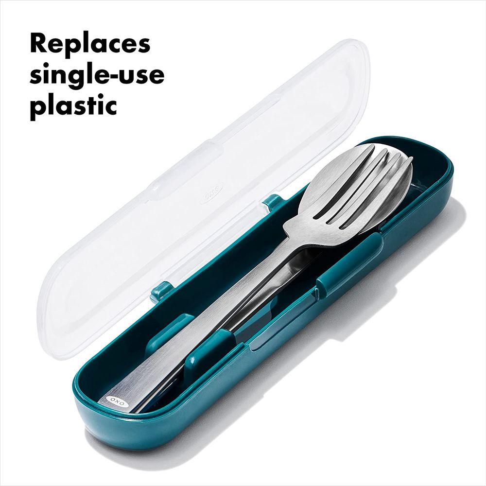 OXO Prep & Go Stainless Steel Cutlery Set - KITCHEN - Reusable Cutlery - Soko and Co