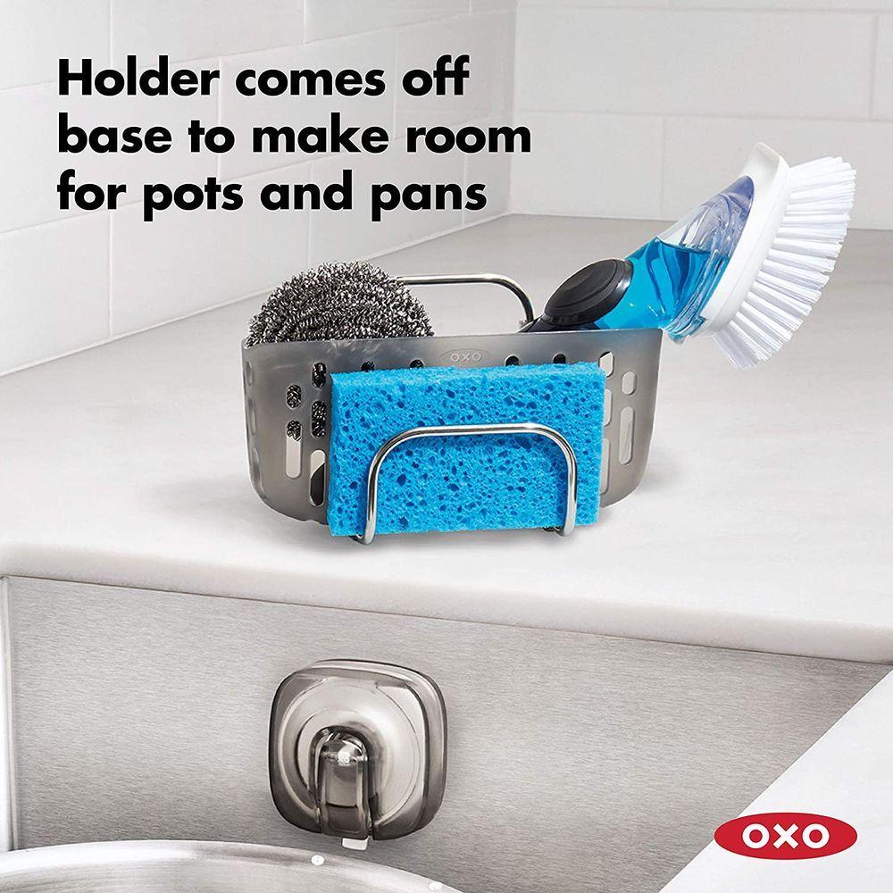 OXO StrongHold Suction Sink Caddy Stainless Steel - KITCHEN - Sink - Soko and Co