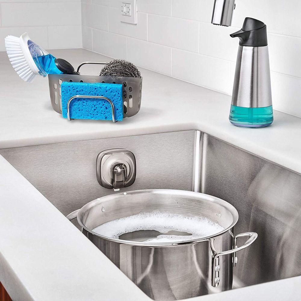 OXO StrongHold Suction Sink Caddy Stainless Steel - KITCHEN - Sink - Soko and Co