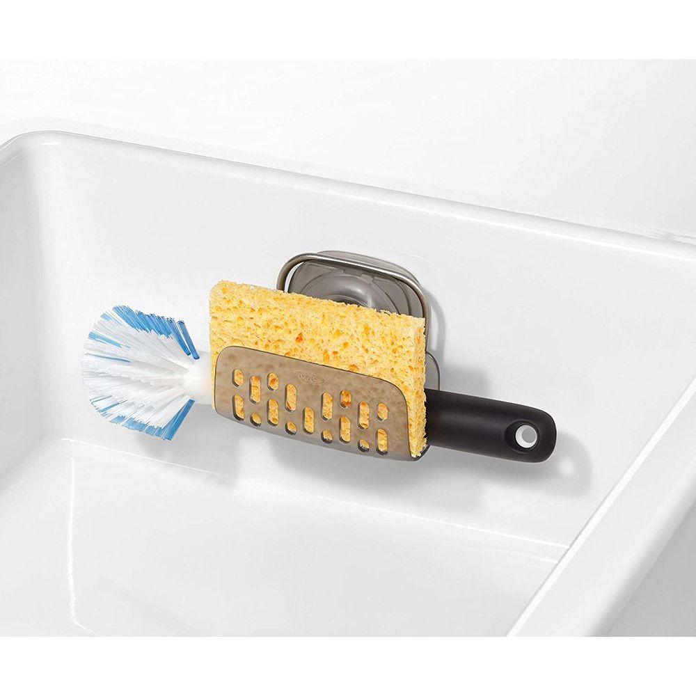 OXO StrongHold Suction Sponge Caddy Stainless Steel - KITCHEN - Sink - Soko and Co