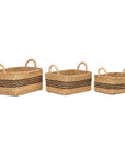 Palash Medium Rectangular Seagrass Storage Basket - HOME STORAGE - Baskets and Totes - Soko and Co