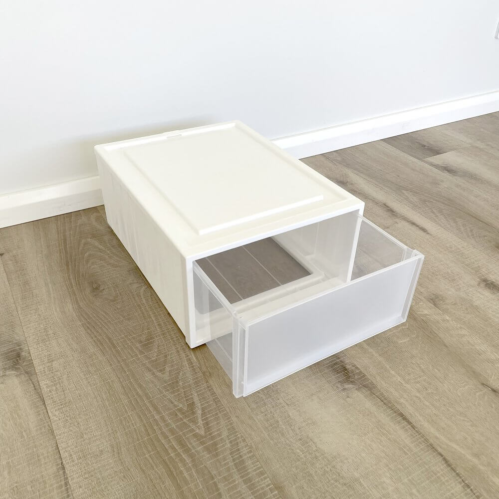 Paula 25L Stackable Storage Drawer White - WARDROBE - Storage - Soko and Co