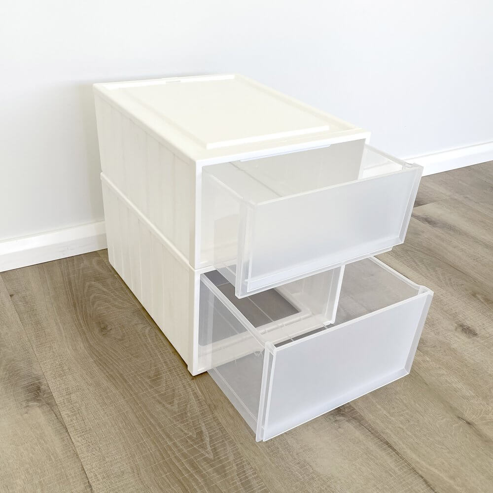 Paula 25L Stackable Storage Drawer White - WARDROBE - Storage - Soko and Co