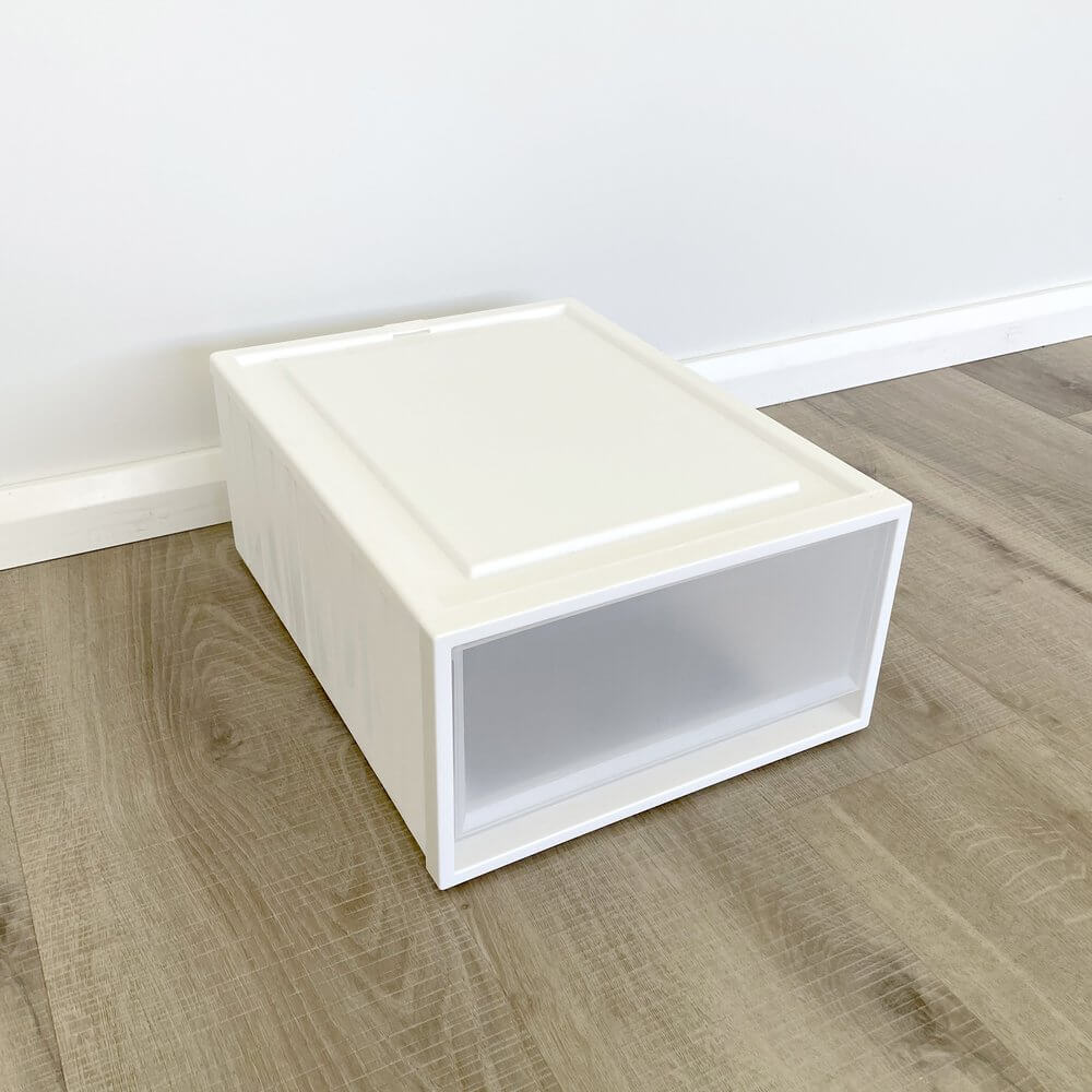 Paula 25L Stackable Storage Drawer White - WARDROBE - Storage - Soko and Co