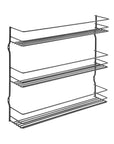 Pepito 3 Tier Wall Mounted Spice Rack Matte Black - KITCHEN - Spice Racks - Soko and Co