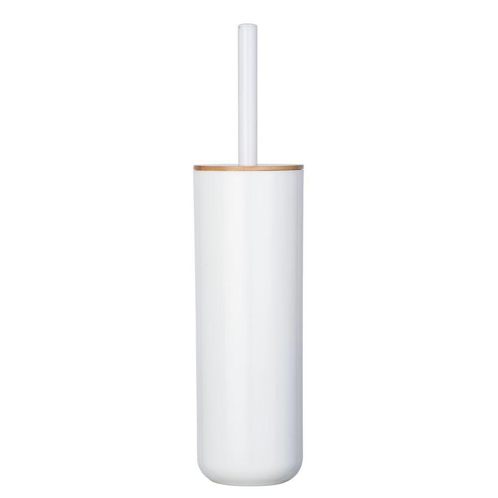 Posa Toilet Brush White & Bamboo - BATHROOM - Toilet Brushes - Soko and Co