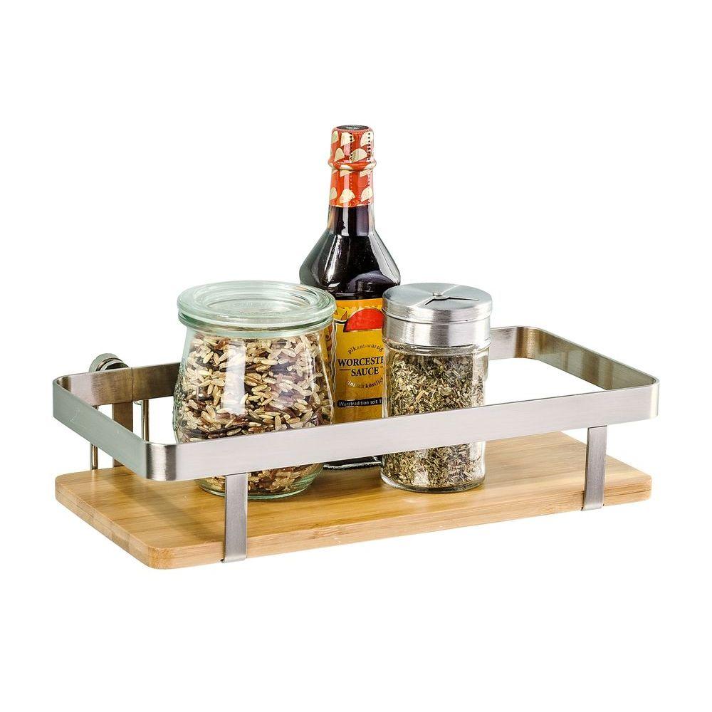 Premium Wall Mounted Kitchen Shelf Bamboo & Steel - KITCHEN - Shelves and Racks - Soko and Co