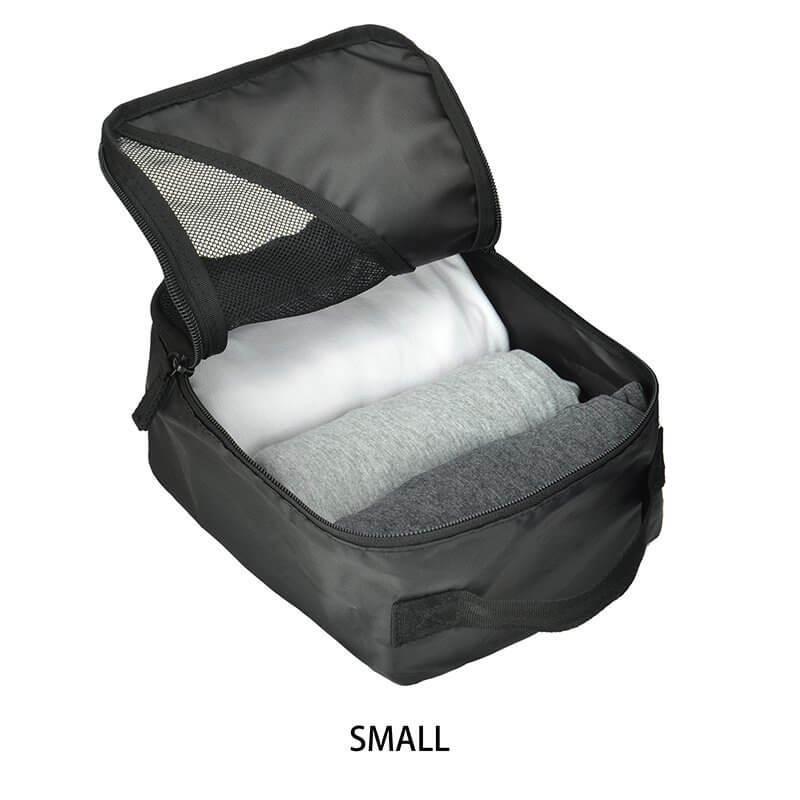 Recycled Travel Packing Cubes 4 Pack Black - LIFESTYLE - Travel and Outdoors - Soko and Co