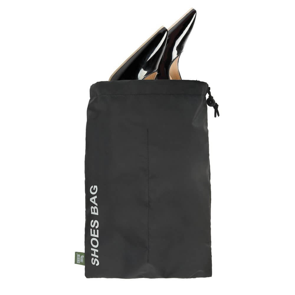 Recycled Travel Shoe Bags 2 Pack Black - LIFESTYLE - Travel and Outdoors - Soko and Co