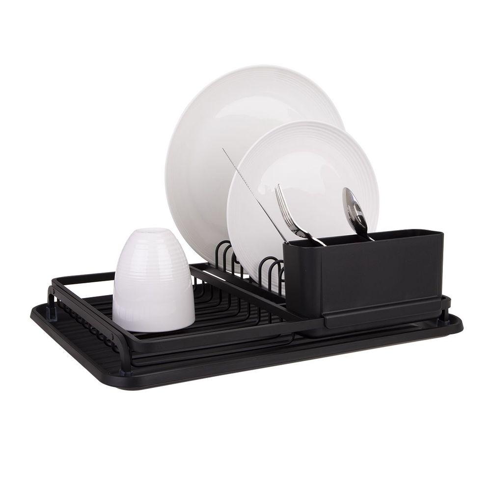 Rust Proof Aluminium Dish Rack Matte Black - KITCHEN - Dish Racks and Mats - Soko and Co