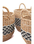 Sadar Large Round Seagrass Storage Basket - HOME STORAGE - Baskets and Totes - Soko and Co