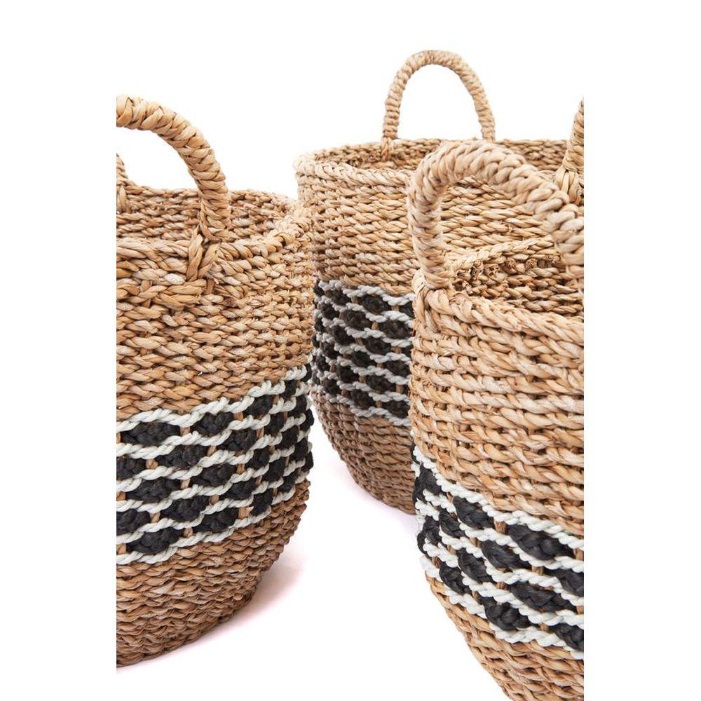 Sadar Medium Round Seagrass Storage Basket - HOME STORAGE - Baskets and Totes - Soko and Co