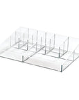 Sarah Tanno by iDesign 13 Compartment Makeup Organiser Clear - BATHROOM - Makeup Storage - Soko and Co