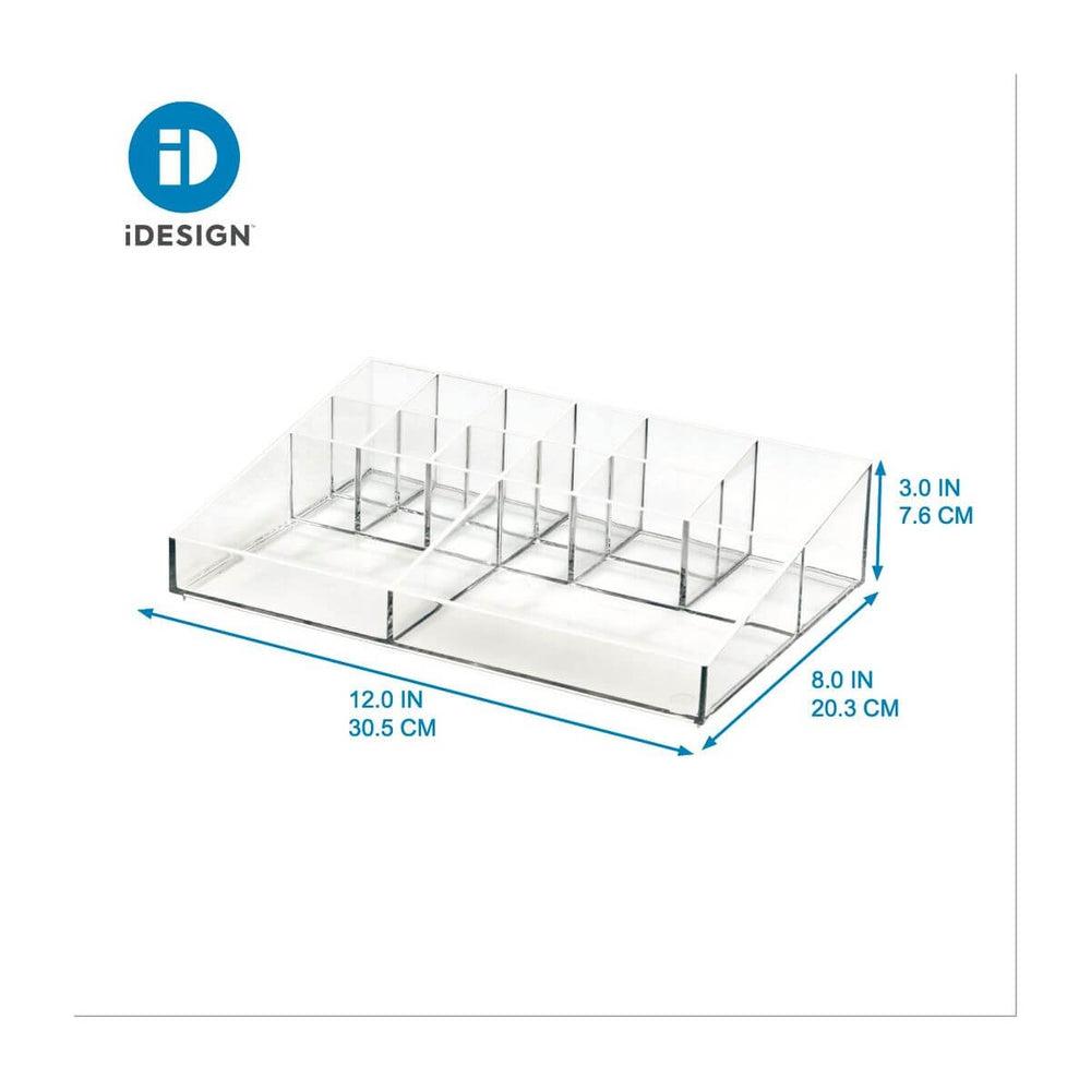 Sarah Tanno by iDesign 13 Compartment Makeup Organiser Clear - BATHROOM - Makeup Storage - Soko and Co