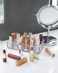 Sarah Tanno by iDesign 18 Compartment Lipstick Organiser Clear - BATHROOM - Makeup Storage - Soko and Co