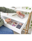 Sarah Tanno by iDesign 18 Compartment Lipstick Organiser Clear - BATHROOM - Makeup Storage - Soko and Co