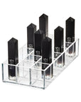 Sarah Tanno by iDesign 18 Compartment Lipstick Organiser Clear - BATHROOM - Makeup Storage - Soko and Co