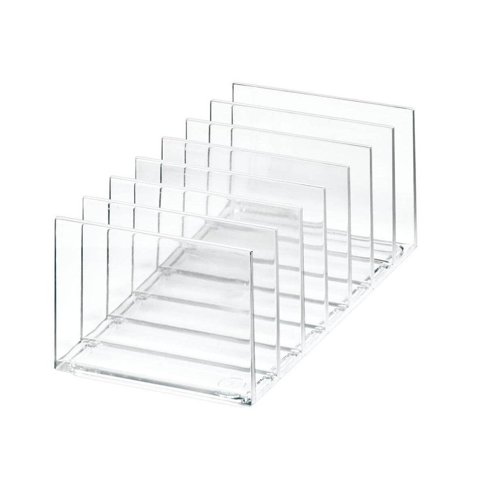 Sarah Tanno by iDesign 7 Compartment Palette Organiser Clear - BATHROOM - Makeup Storage - Soko and Co