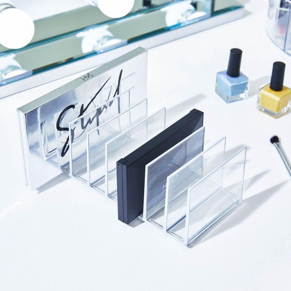 Sarah Tanno by iDesign 7 Compartment Palette Organiser Clear - BATHROOM - Makeup Storage - Soko and Co