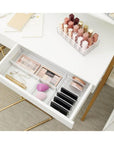 Sarah Tanno by iDesign 7 Compartment Palette Organiser Clear - BATHROOM - Makeup Storage - Soko and Co