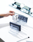 Sarah Tanno by iDesign 7 Compartment Palette Organiser Clear - BATHROOM - Makeup Storage - Soko and Co