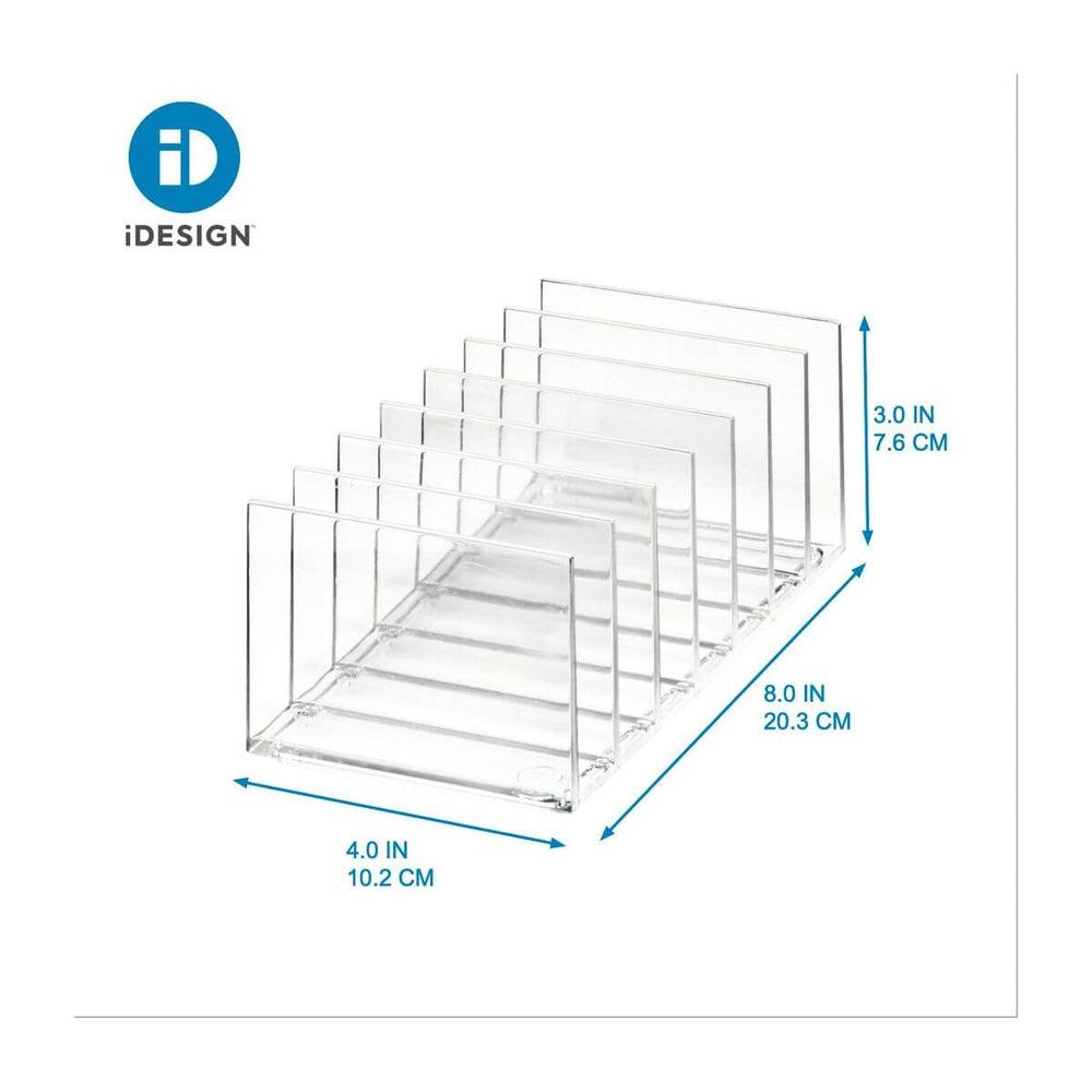 Sarah Tanno by iDesign 7 Compartment Palette Organiser Clear - BATHROOM - Makeup Storage - Soko and Co