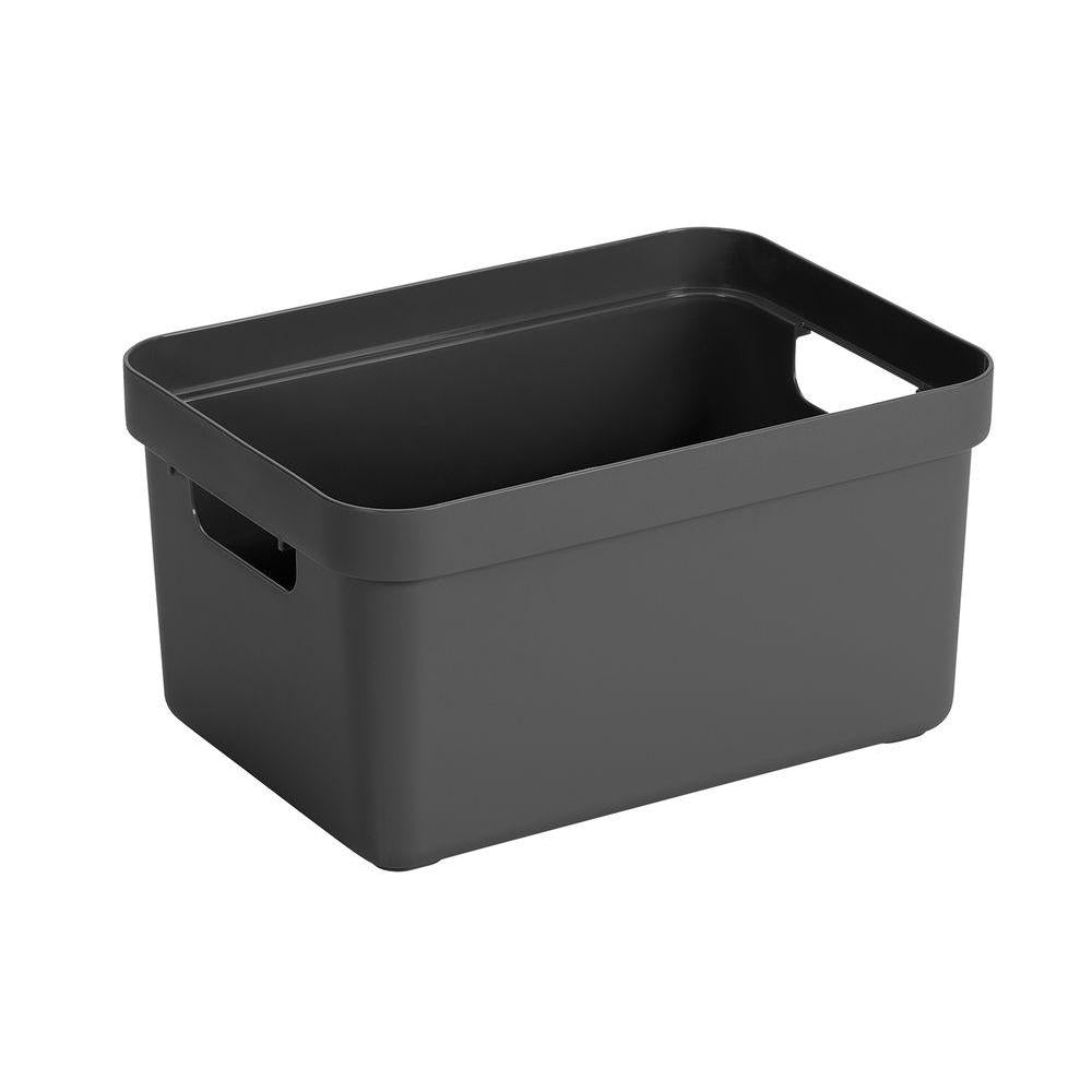 Sigma Home 13L Storage Box Anthracite - HOME STORAGE - Plastic Boxes - Soko and Co