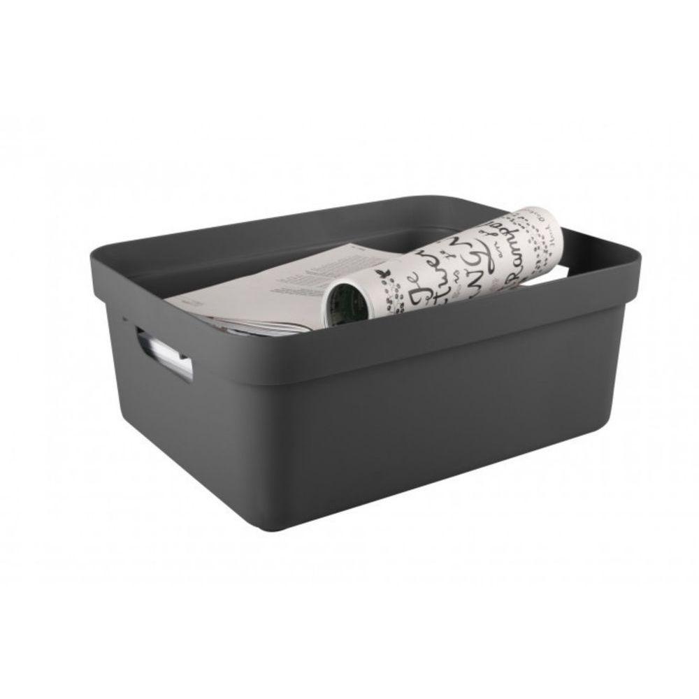 Sigma Home 24L Storage Box Anthracite - HOME STORAGE - Plastic Boxes - Soko and Co