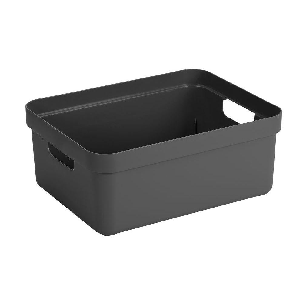 Sigma Home 24L Storage Box Anthracite - HOME STORAGE - Plastic Boxes - Soko and Co