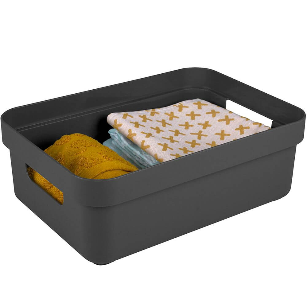 Sigma Home 9L Storage Box Anthracite - HOME STORAGE - Plastic Boxes - Soko and Co